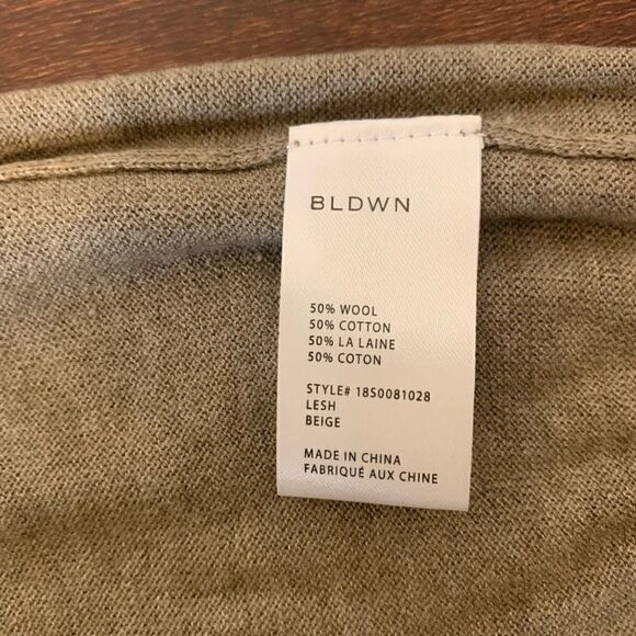 BLDWN crew neck wool blend lightweight sweater size M - Picture 6 of 6